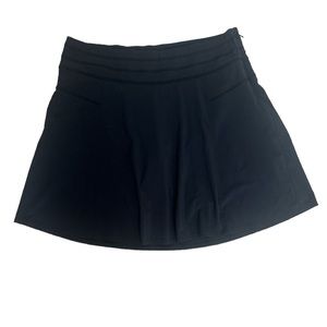 Athleta Everyday Black Athletic A-Line Swing Skort Skirt Women's size 14